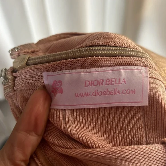 NEW  DIOR BELLA Gold Rose Bandage Dress Size XS - Picture 11 of 13